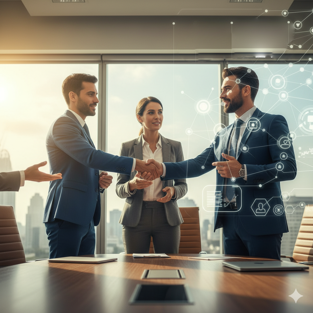 Imagen de un equipo de servicio al cliente